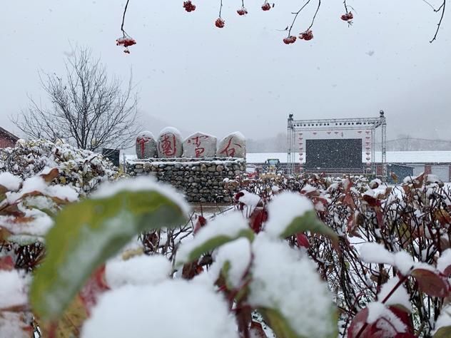 中国向雪风景区下雪了。  第3张