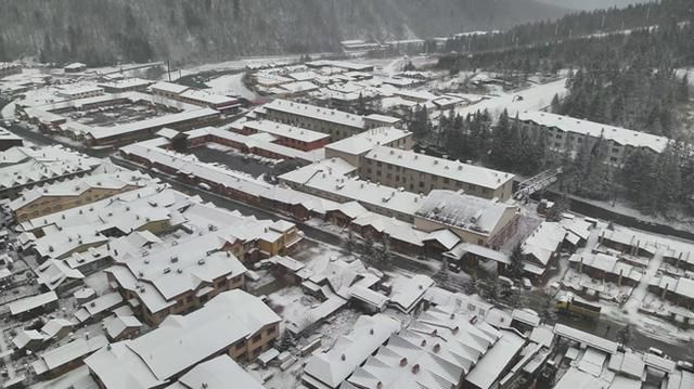 中国向雪风景区下雪了。  第4张