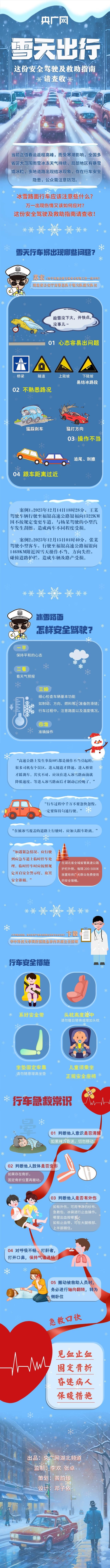 雪天出行，请查看这份安全驾驶和救援指南。