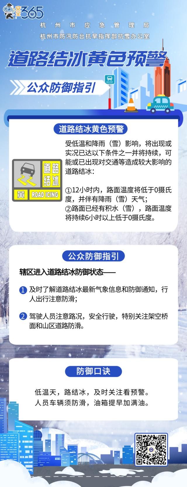 又要下雪了？杭州发布最新预警！市除雪办发布重要提示  第5张